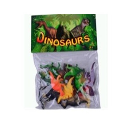 Пластизолевые игрушки "Dinosaurs" в пакете  GR-2-012