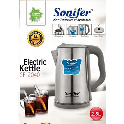 Чайник электрический Sonifer, объем 1.7л, мощность 1500w SF-2040