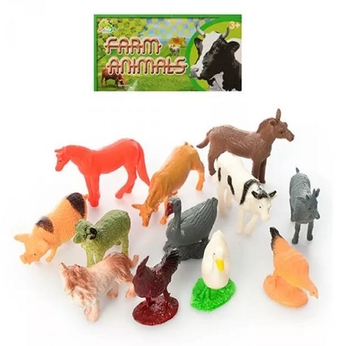Пластизолевые игрушки "Farm animals" в пакете  GR-2-012-1