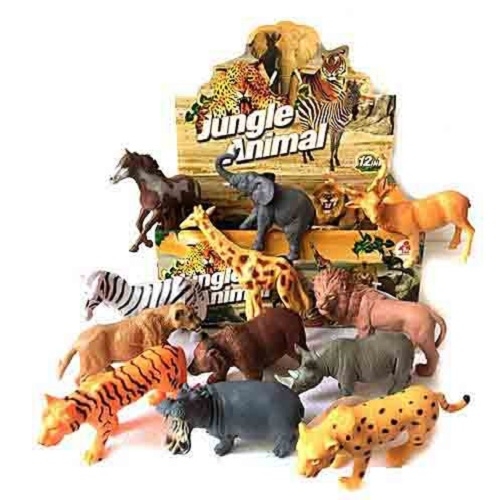Пластизолевые игрушки "Jungle animal" в коробке  GR-588-4