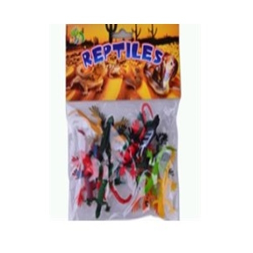 Пластизолевые игрушки "Reptiles" в пакете  GR-X2-012A