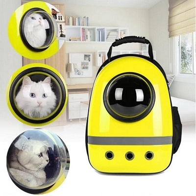 Рюкзак-переноска с иллюминатором  для кошек. Cat bag with porthole