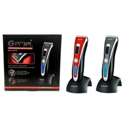 Машинка для стрижки волос+цифровой дисплей Gemei GM-751