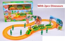 Железная дорога с 2 динозаврами в коробке ZL-517