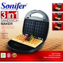 Сендвичница-вафельница 3в1 Sonifer, мощность 800w SF-6050