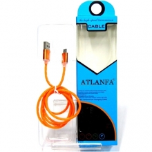 кабель Micro металлический (силикон) ATLANFA AT-5012