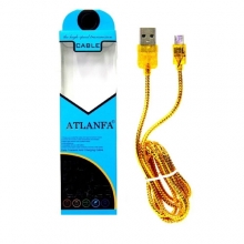 кабель Micro металлический GOLD (с ароматом) ATLANFA AT-710V