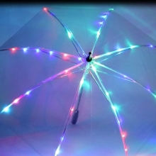 Многоцветный светодиодный светящийся зонт