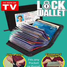 Блокирующий кошелек для мужчин и женщин.  Lock Wallet