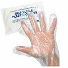 Одноразовые полиэтиленовые перчатки Disposable plastic gloves
