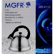 Чайник со свистком из нержавеющей стали, объем 3.2л, MGFR MR-6110